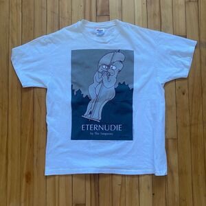 Vintage 1995 Simpsons Eternudie T Shirt Mens XL Hanes Heavyweight Bart Marge